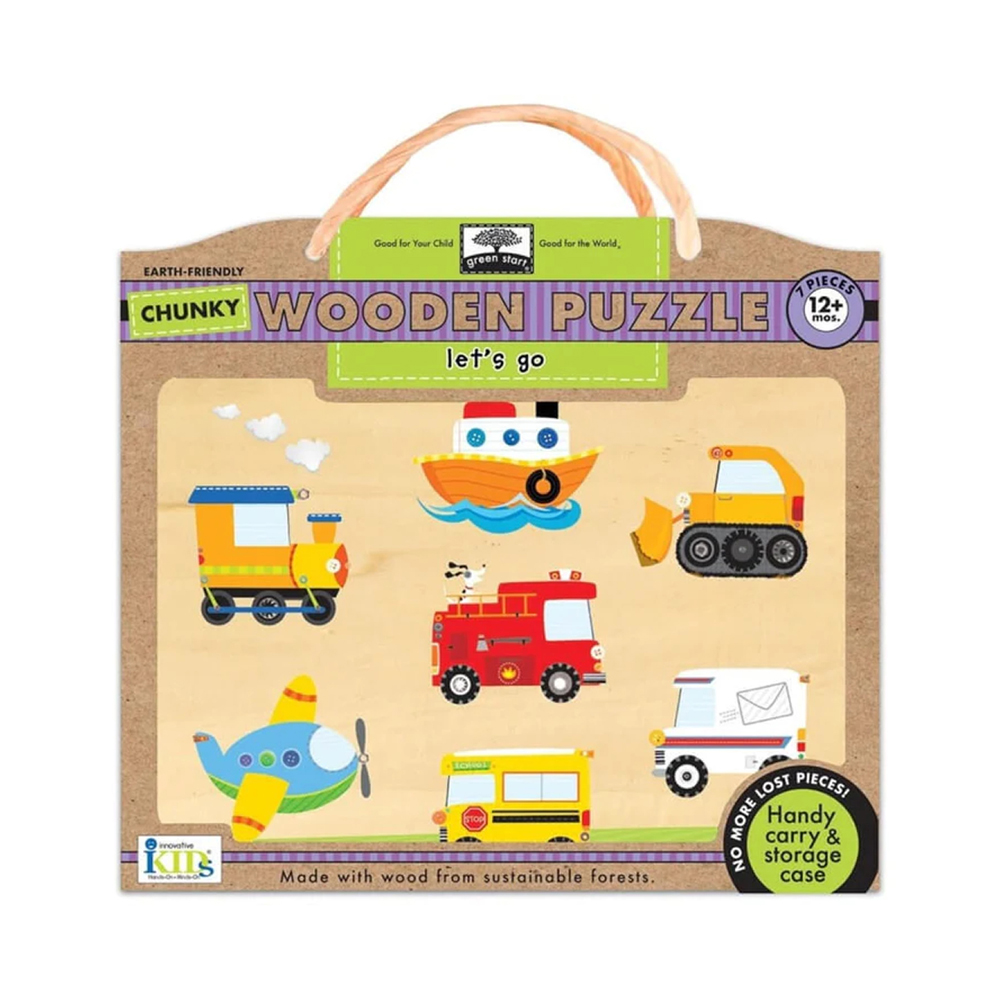 InnovativeKids 'Chunky Wooden Puzzle - Let's go'