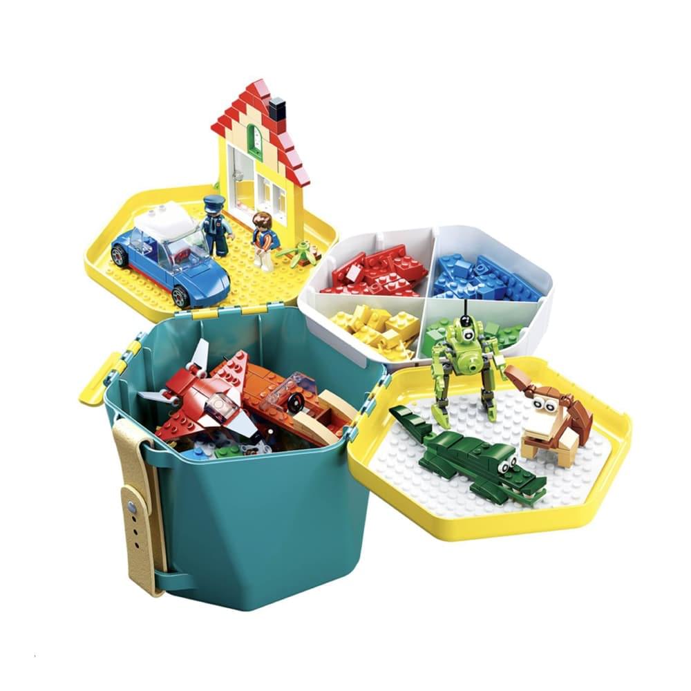 Sluban 'Bucket Bricks - Blue' - Image 3