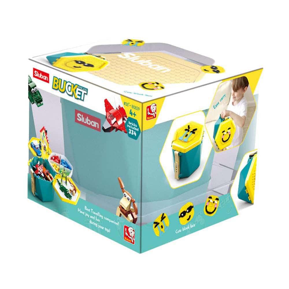 Sluban 'Bucket Bricks - Blue'